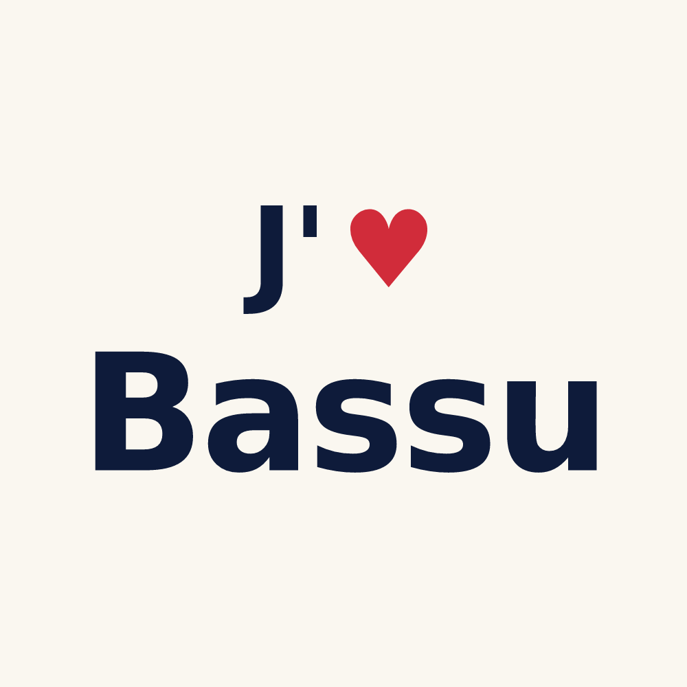 Tasse personnalisée Bassu — design J'aime Bassu