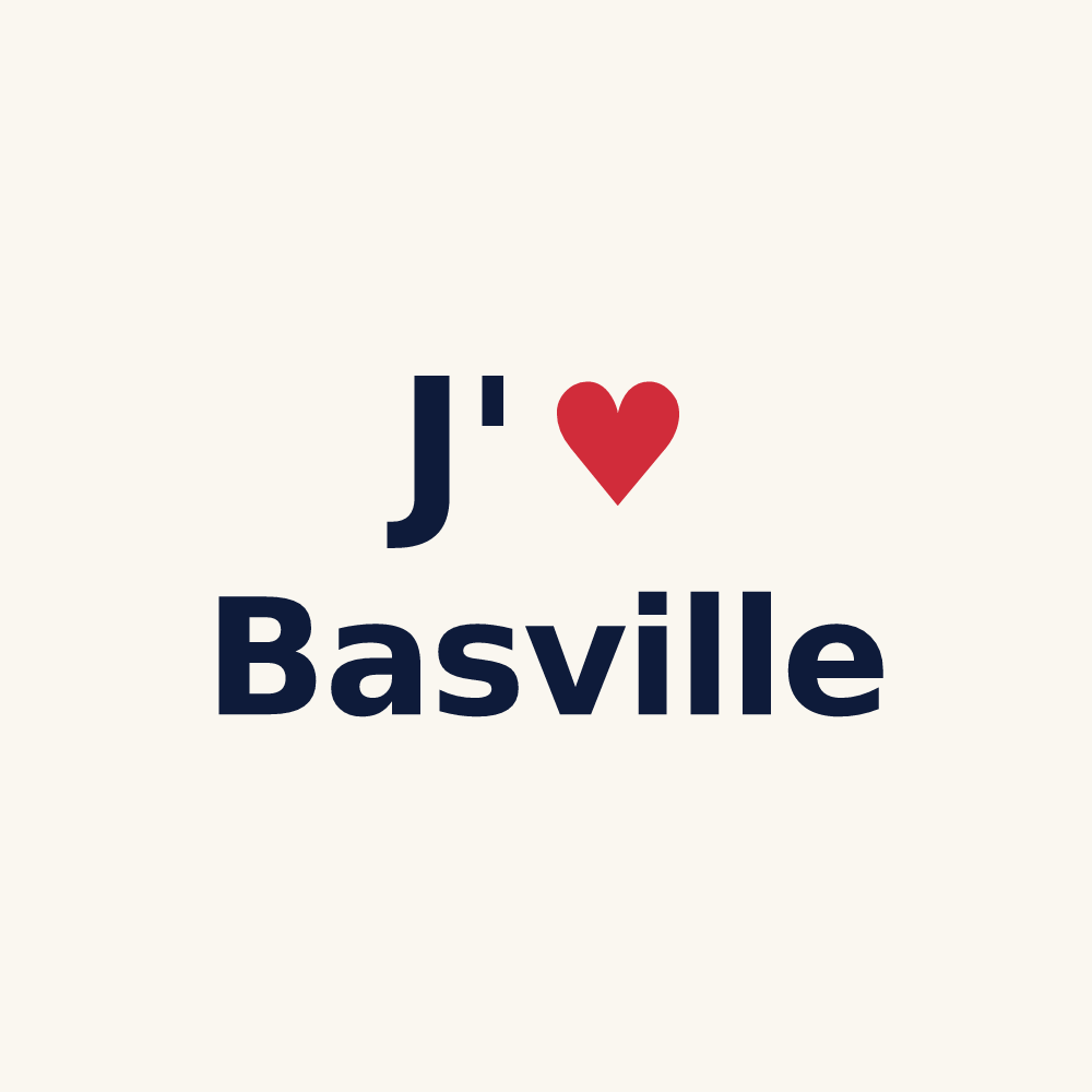 Tasse personnalisée Basville — design J'aime Basville