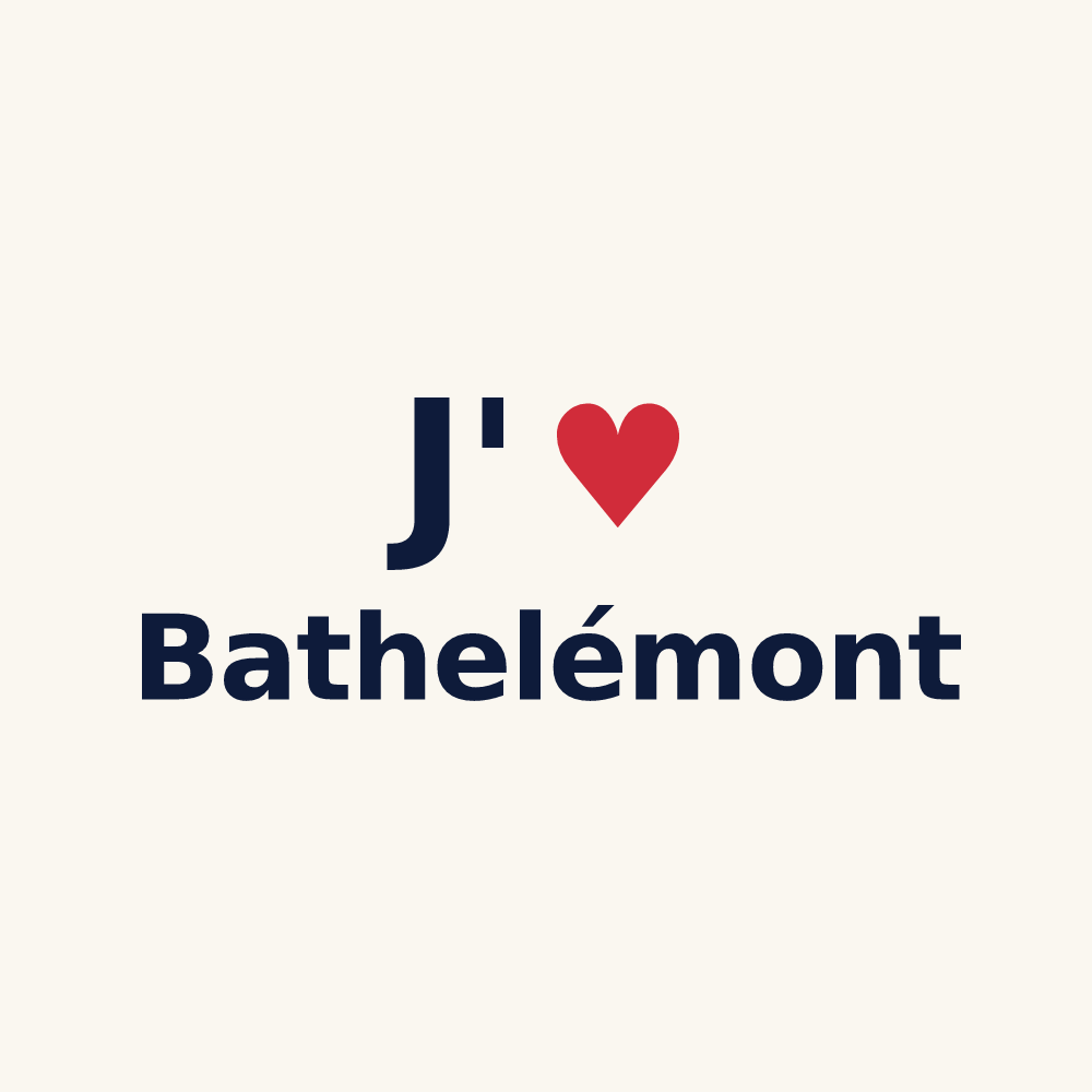 Tasse personnalisée Bathelémont — design J'aime Bathelémont