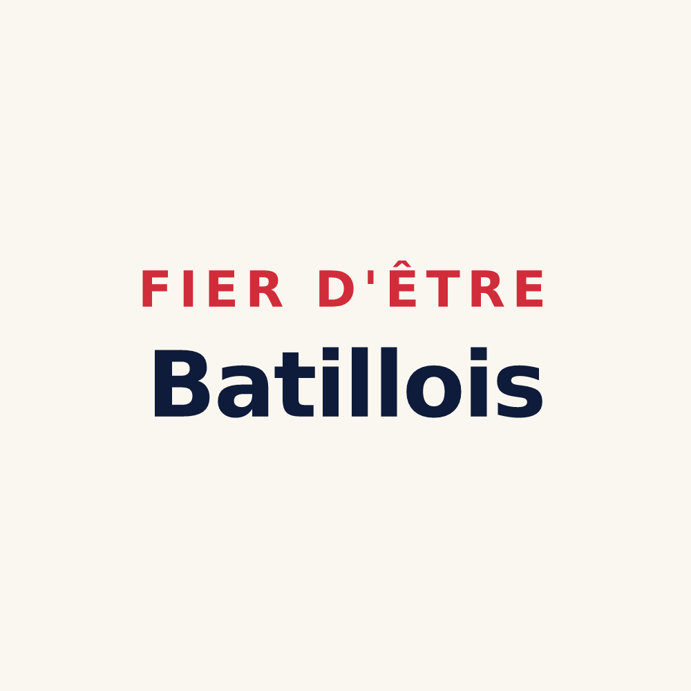 Tasse « Fier d'être Batillois » — design pour Batilly-en-Gâtinais