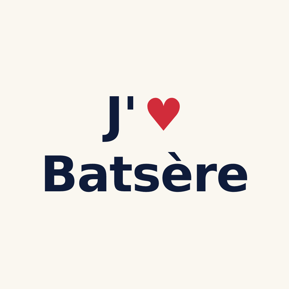 Tasse personnalisée Batsère — design J'aime Batsère