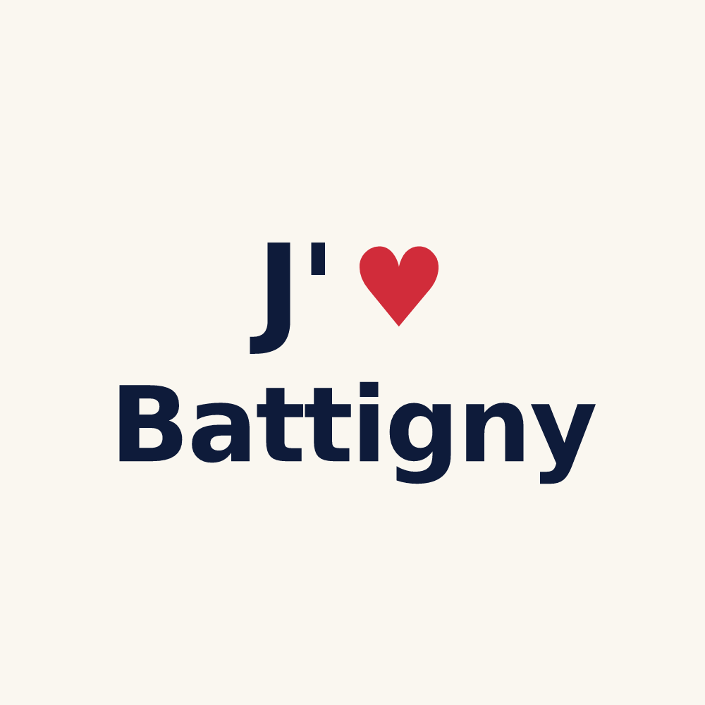 Tasse personnalisée Battigny — design J'aime Battigny