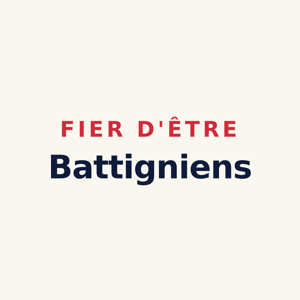 Tasse « Fier d'être Battigniens » — design pour Battigny