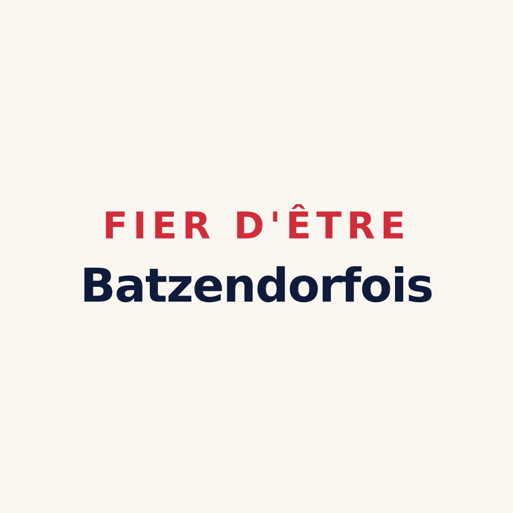Tasse « Fier d'être Batzendorfois » — design pour Batzendorf