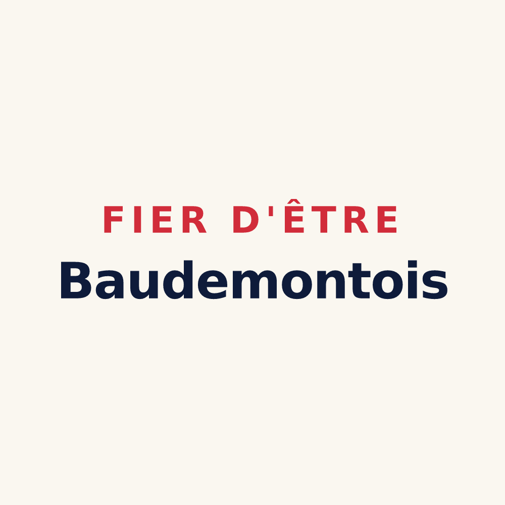 Tasse « Fier d'être Baudemontois » — design pour Baudemont