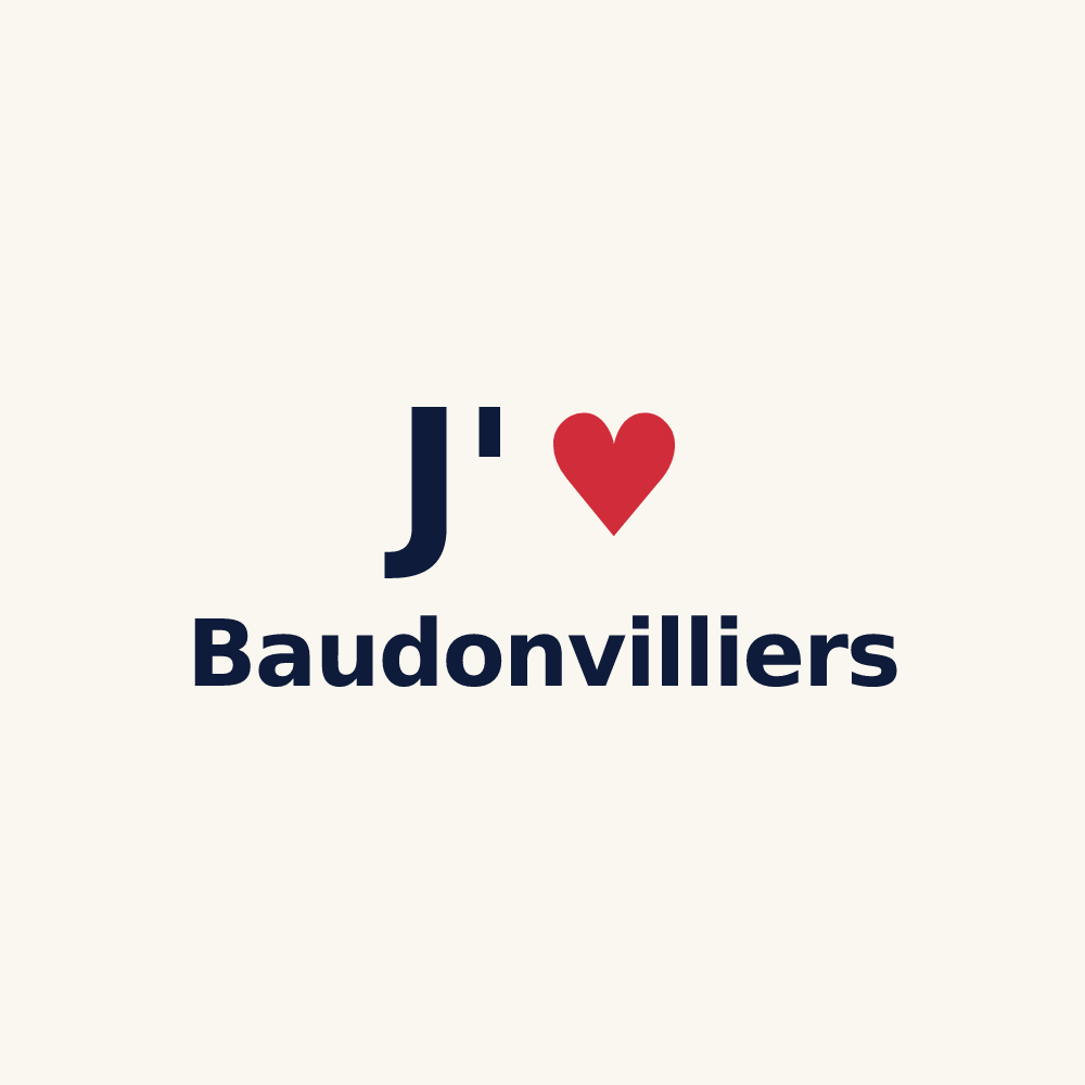 Tasse personnalisée Baudonvilliers — design J'aime Baudonvilliers