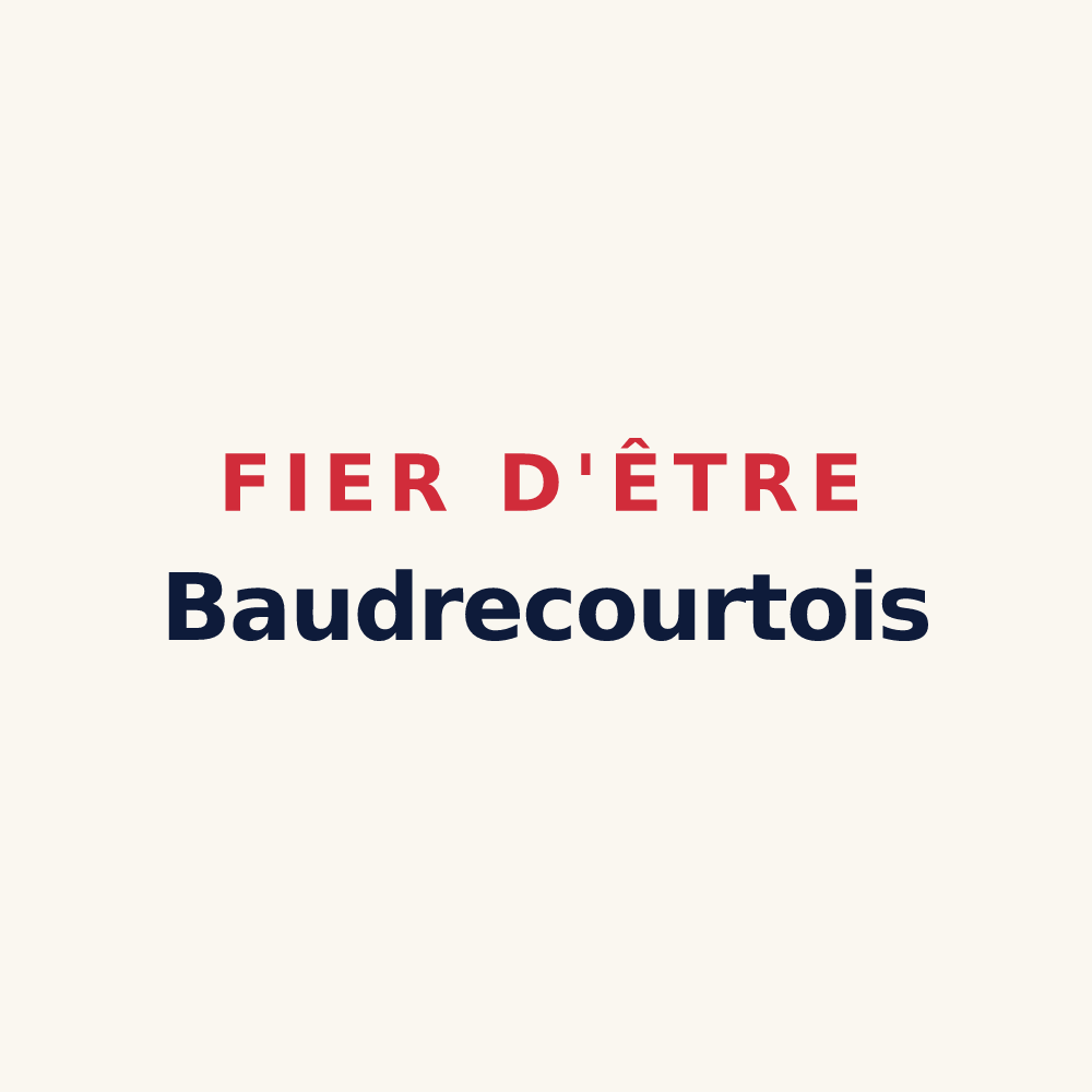 Tasse « Fier d'être Baudrecourtois » — design pour Baudrecourt