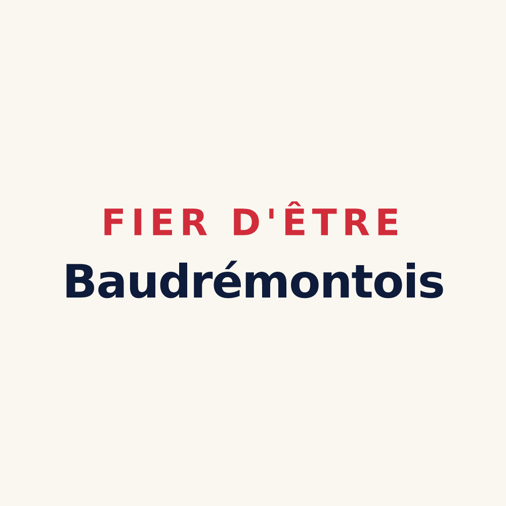 Tasse « Fier d'être Baudrémontois » — design pour Baudrémont