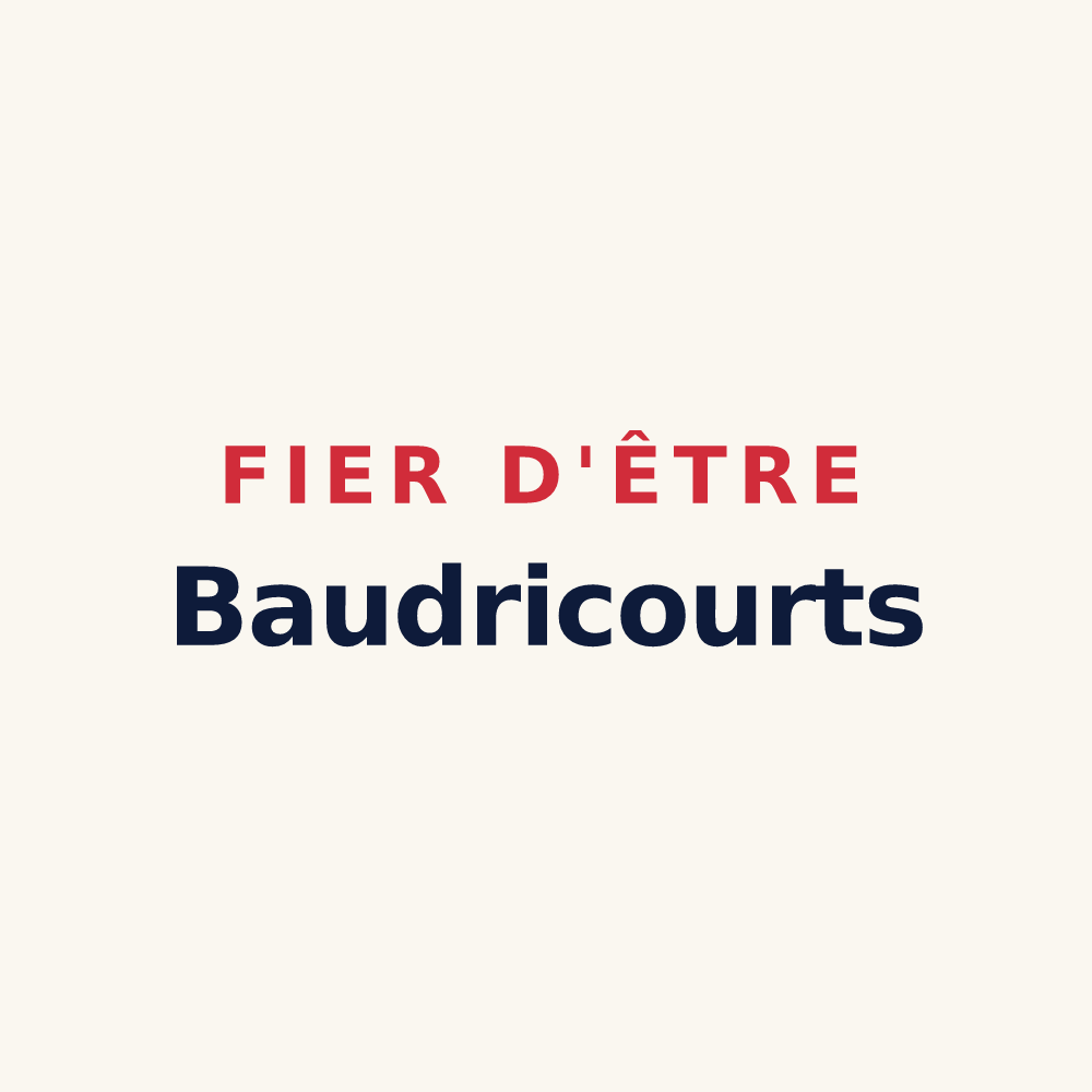 Tasse « Fier d'être Baudricourts » — design pour Baudrières