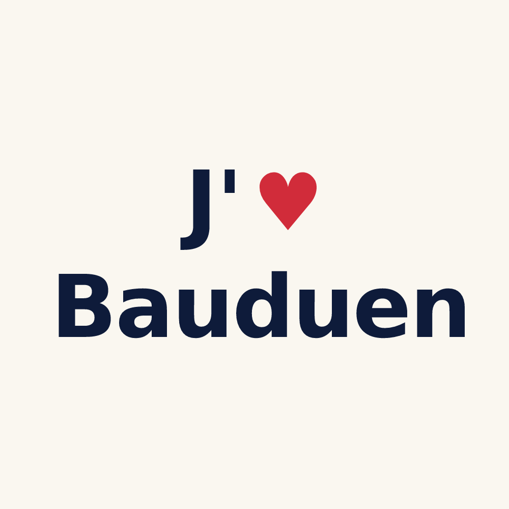 Tasse personnalisée Bauduen — design J'aime Bauduen