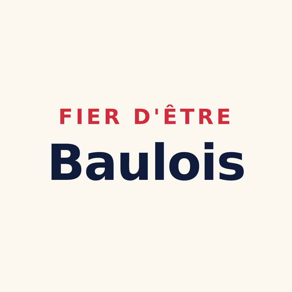 Tasse « Fier d'être Baulois » — design pour Baule