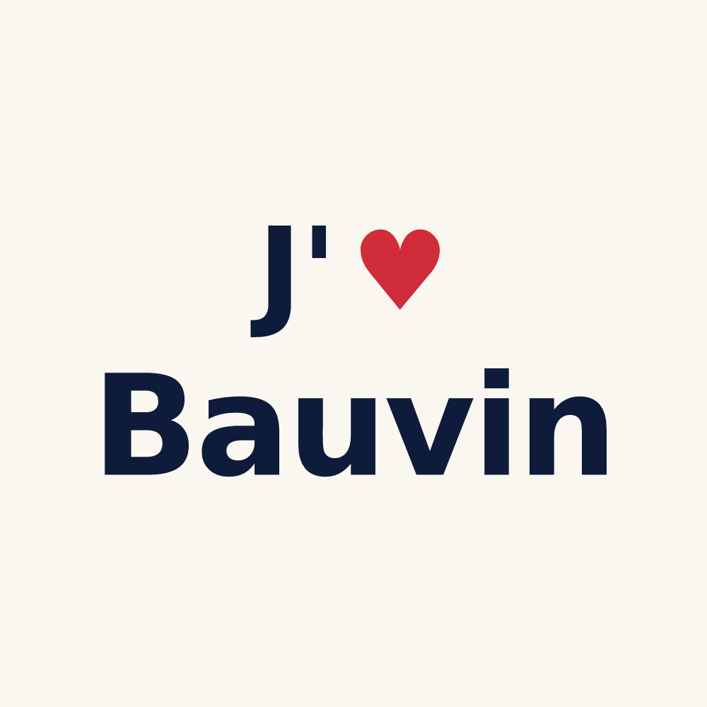 Tasse personnalisée Bauvin — design J'aime Bauvin