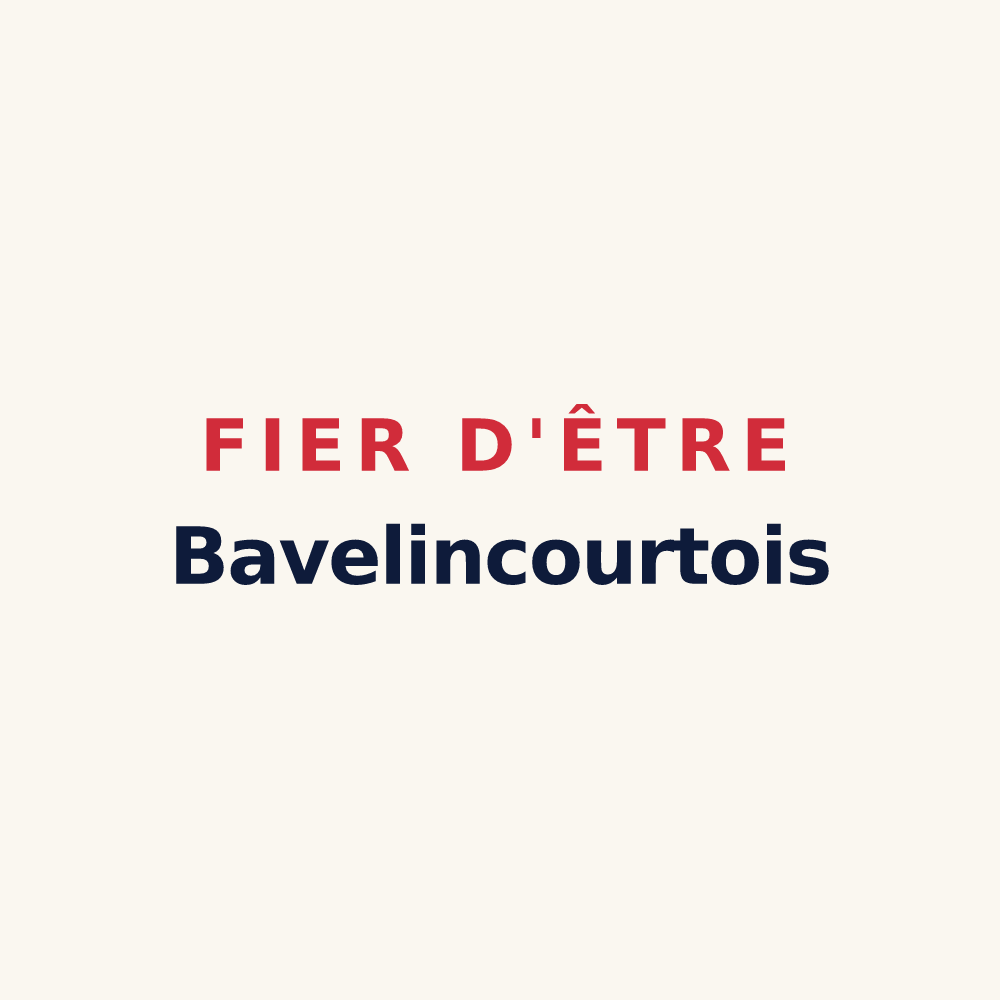 Tasse « Fier d'être Bavelincourtois » — design pour Bavelincourt