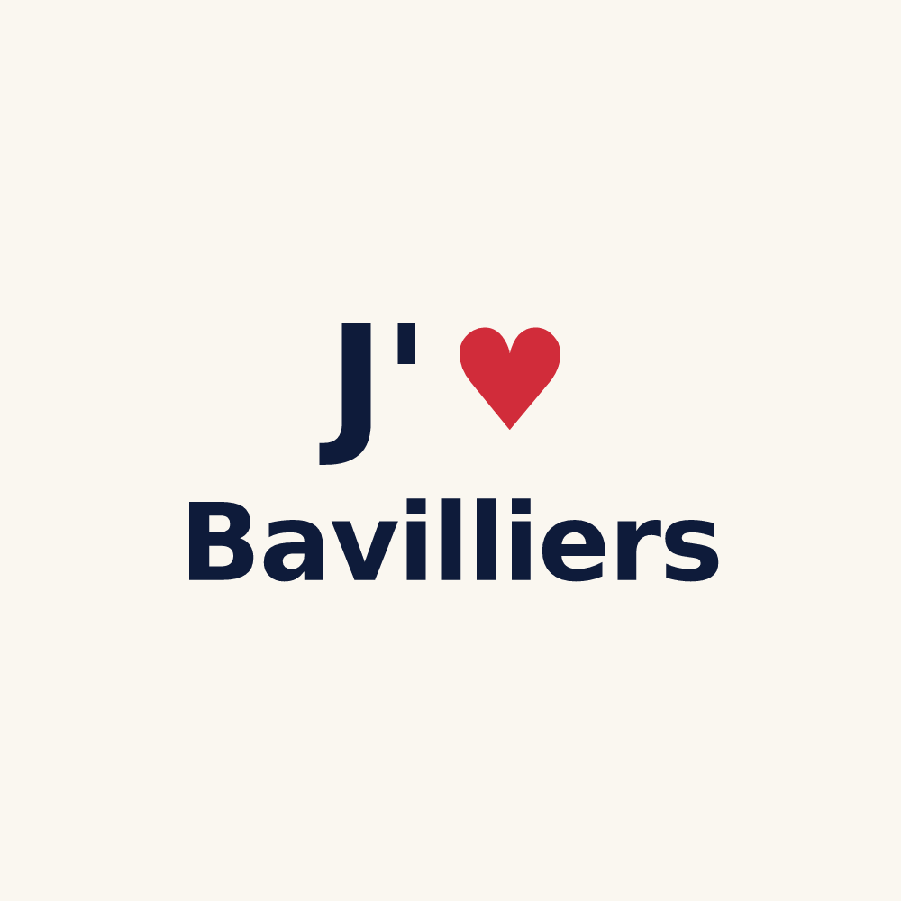 Tasse personnalisée Bavilliers — design J'aime Bavilliers