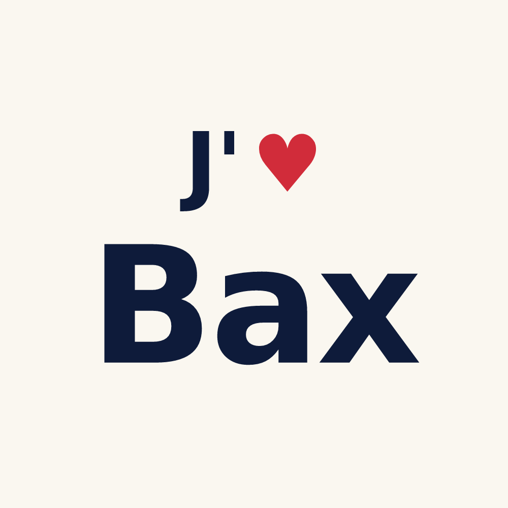 Tasse personnalisée Bax — design J'aime Bax