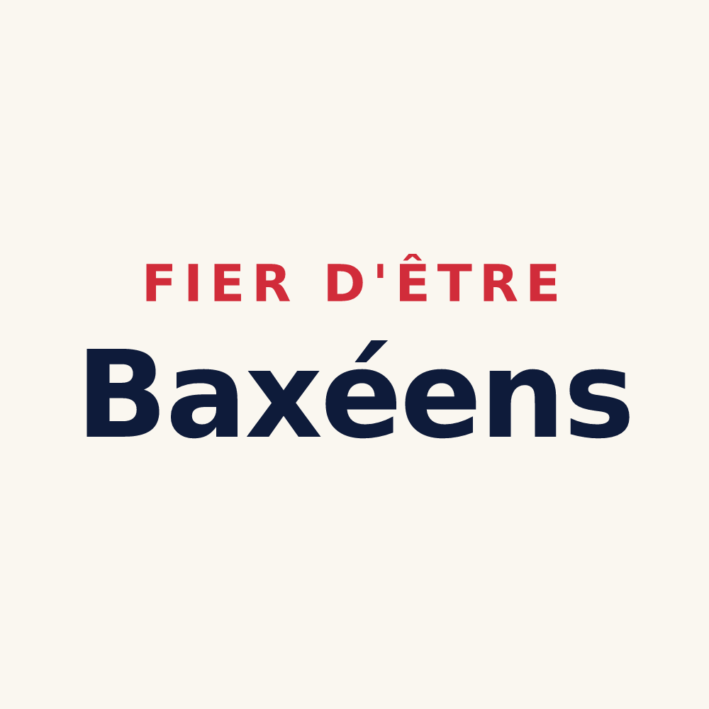 Tasse « Fier d'être Baxéens » — design pour Bax