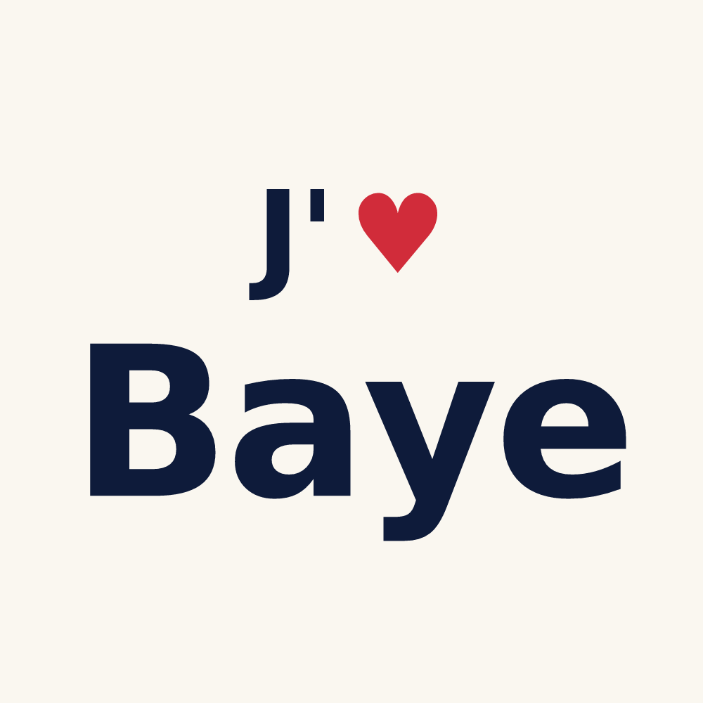 Tasse personnalisée Baye — design J'aime Baye
