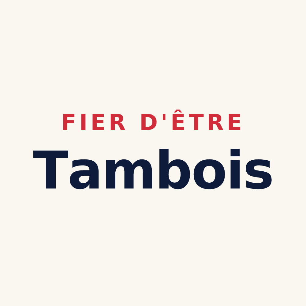 Tasse « Fier d'être Tambois » — design pour Bayecourt