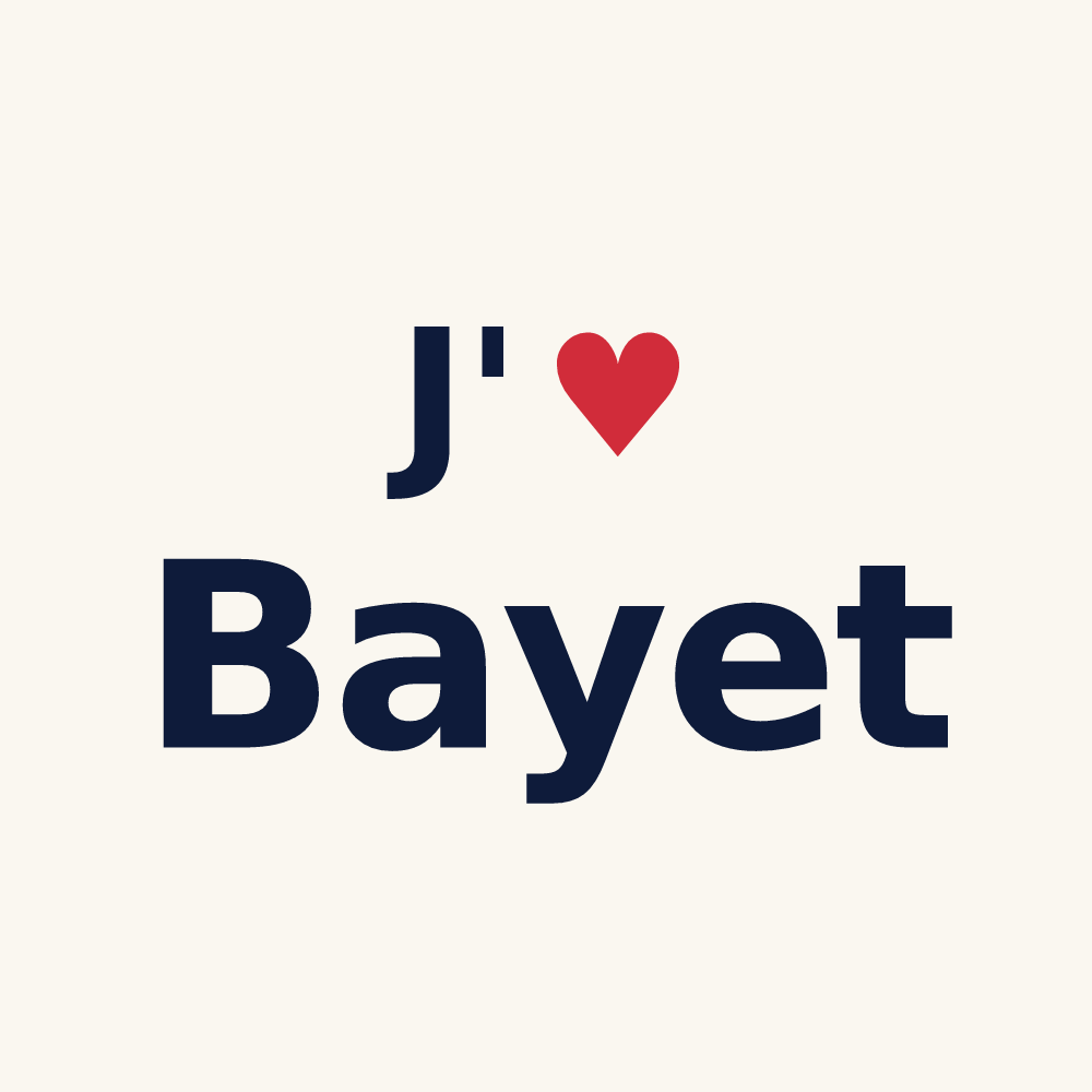 Tasse personnalisée Bayet — design J'aime Bayet