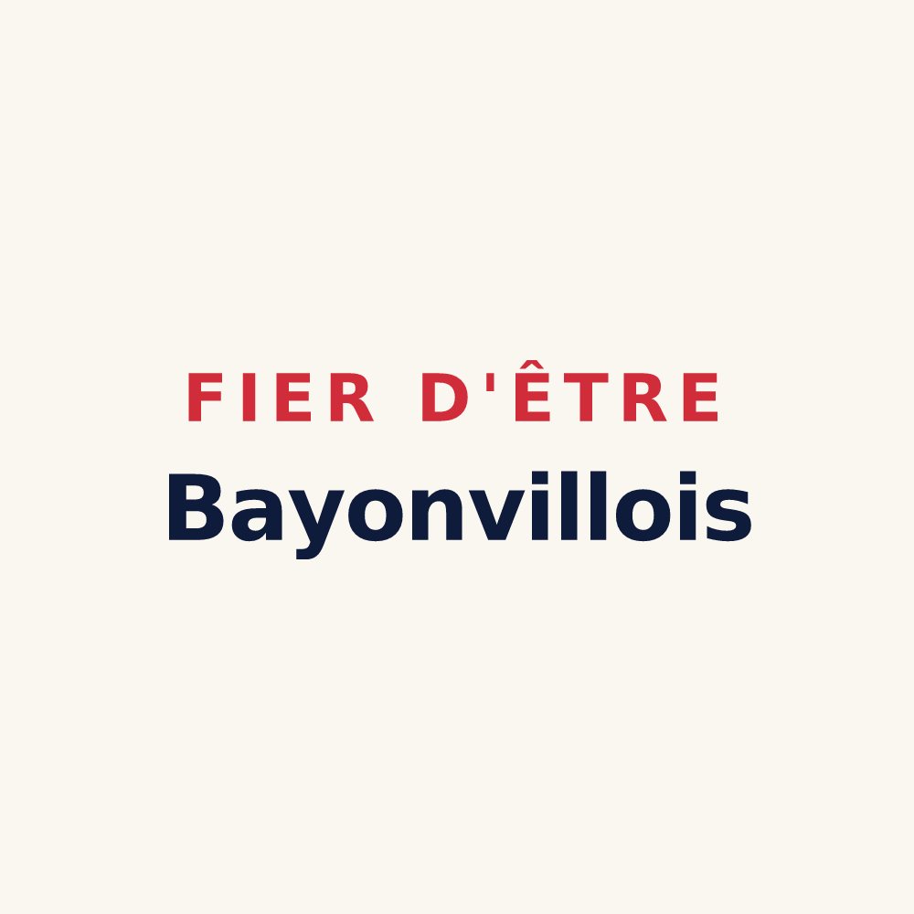 Tasse « Fier d'être Bayonvillois » — design pour Bayonville