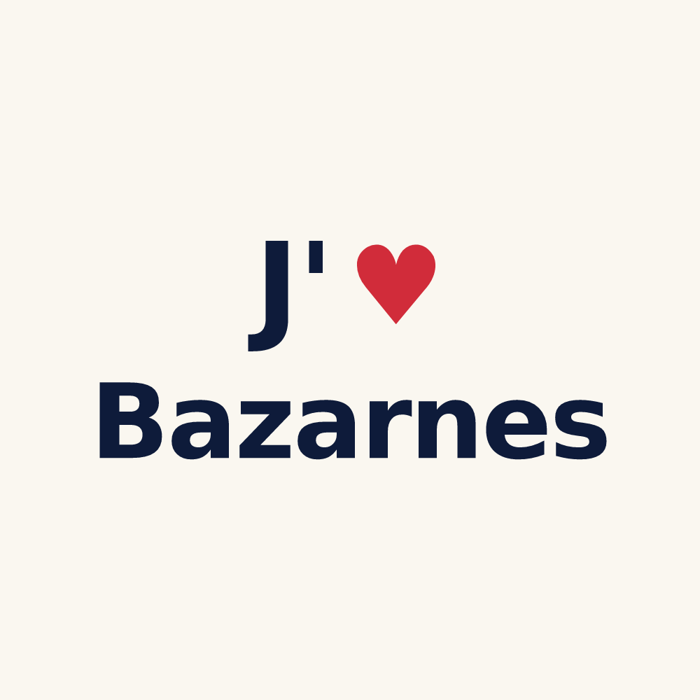 Tasse personnalisée Bazarnes — design J'aime Bazarnes