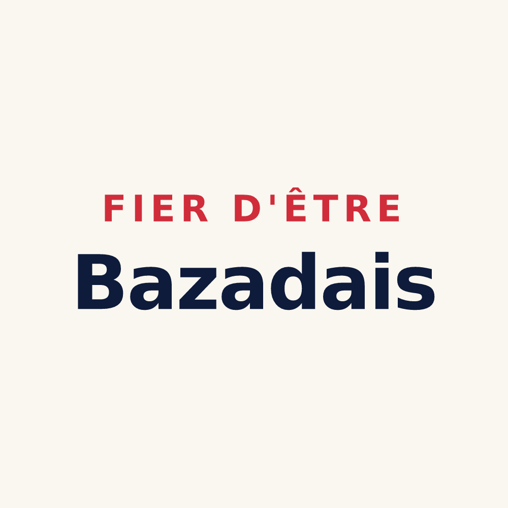 Tasse « Fier d'être Bazadais » — design pour Bazas