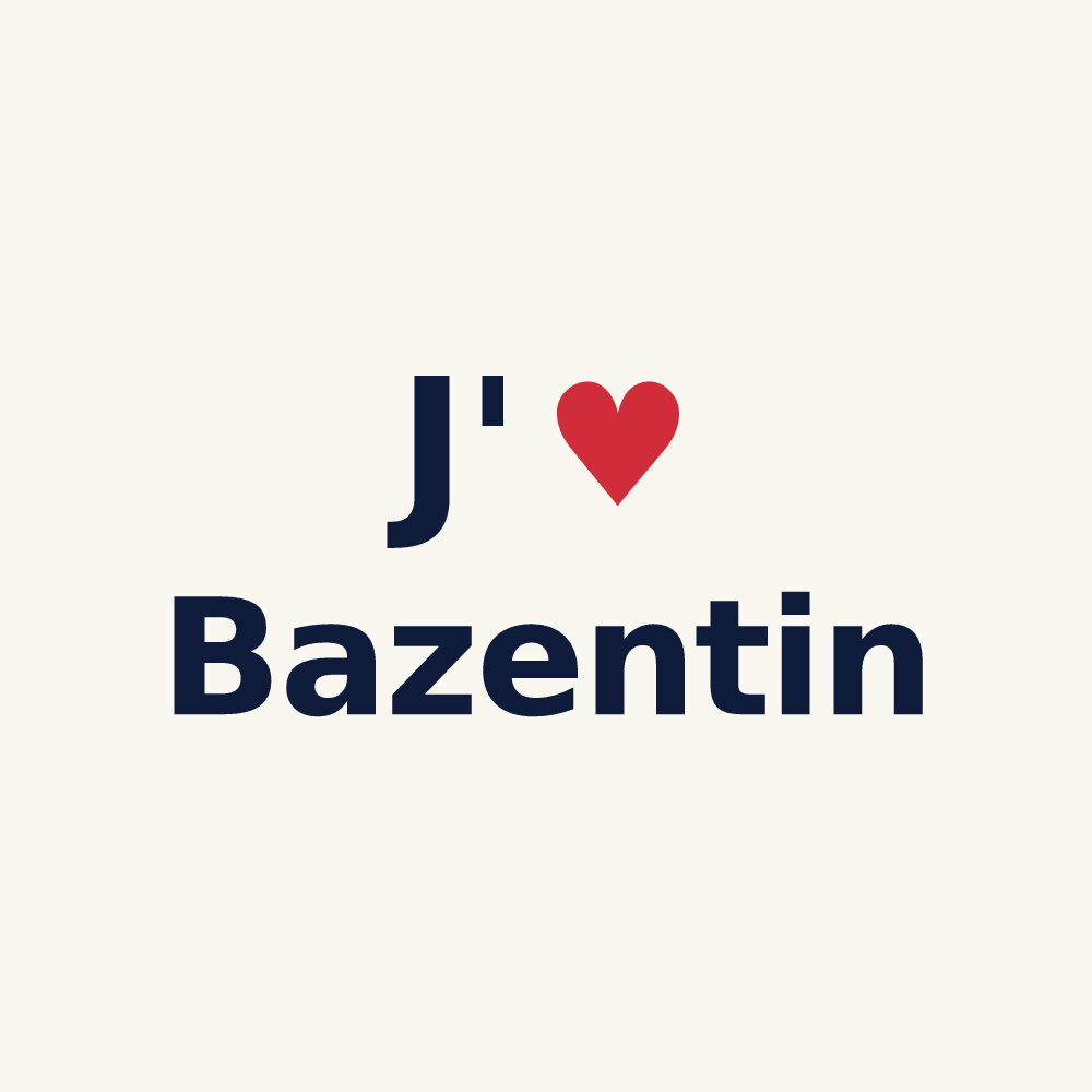Tasse personnalisée Bazentin — design J'aime Bazentin