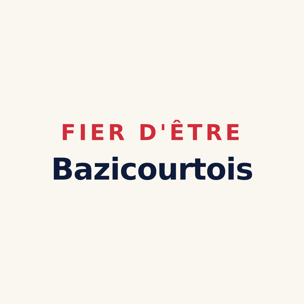 Tasse « Fier d'être Bazicourtois » — design pour Bazicourt