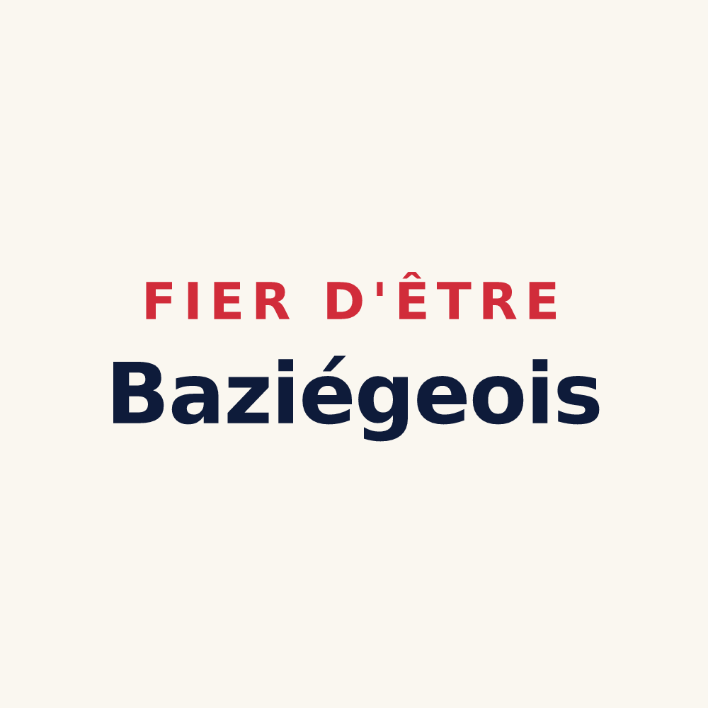 Tasse « Fier d'être Baziégeois » — design pour Baziège