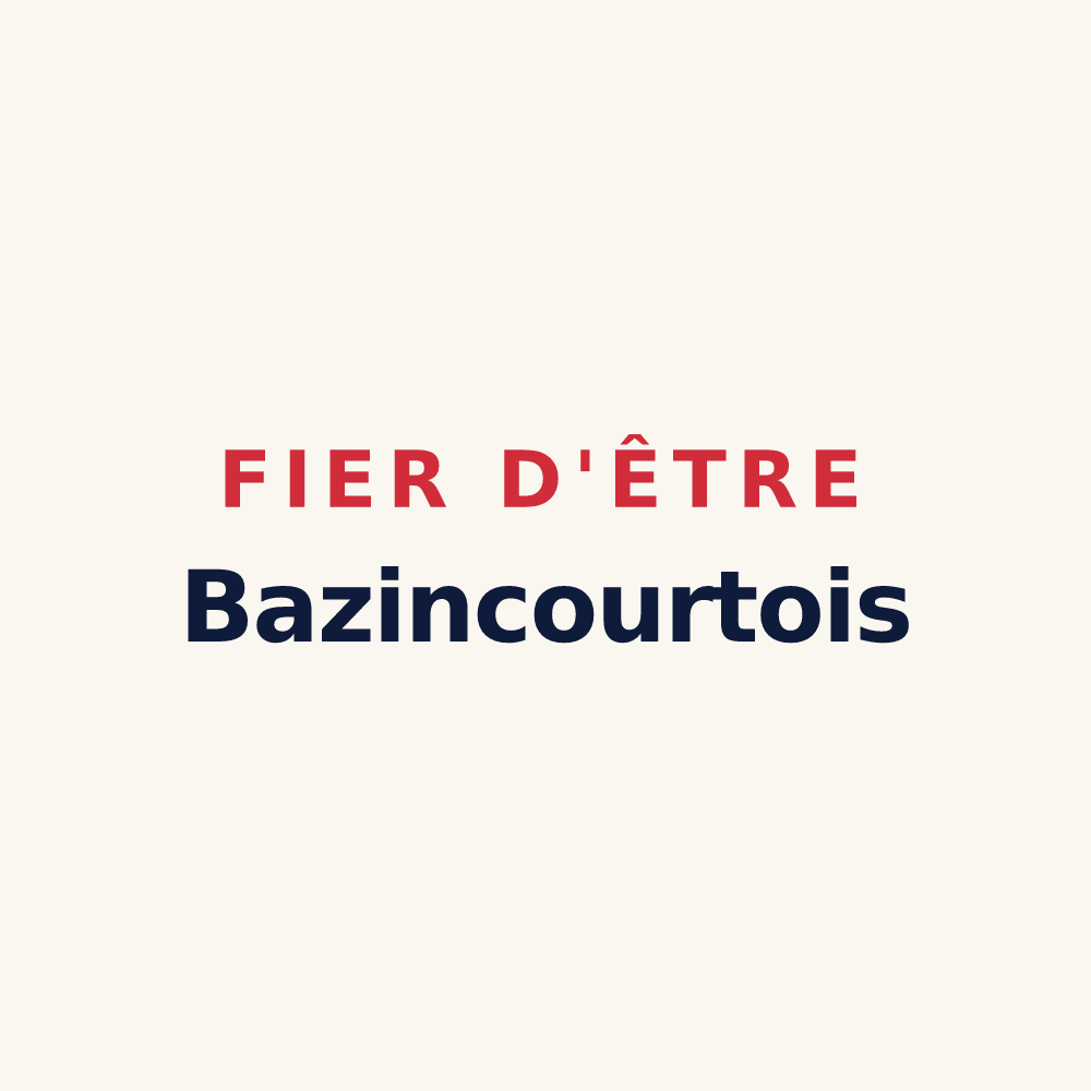 Tasse « Fier d'être Bazincourtois » — design pour Bazincourt-sur-Epte