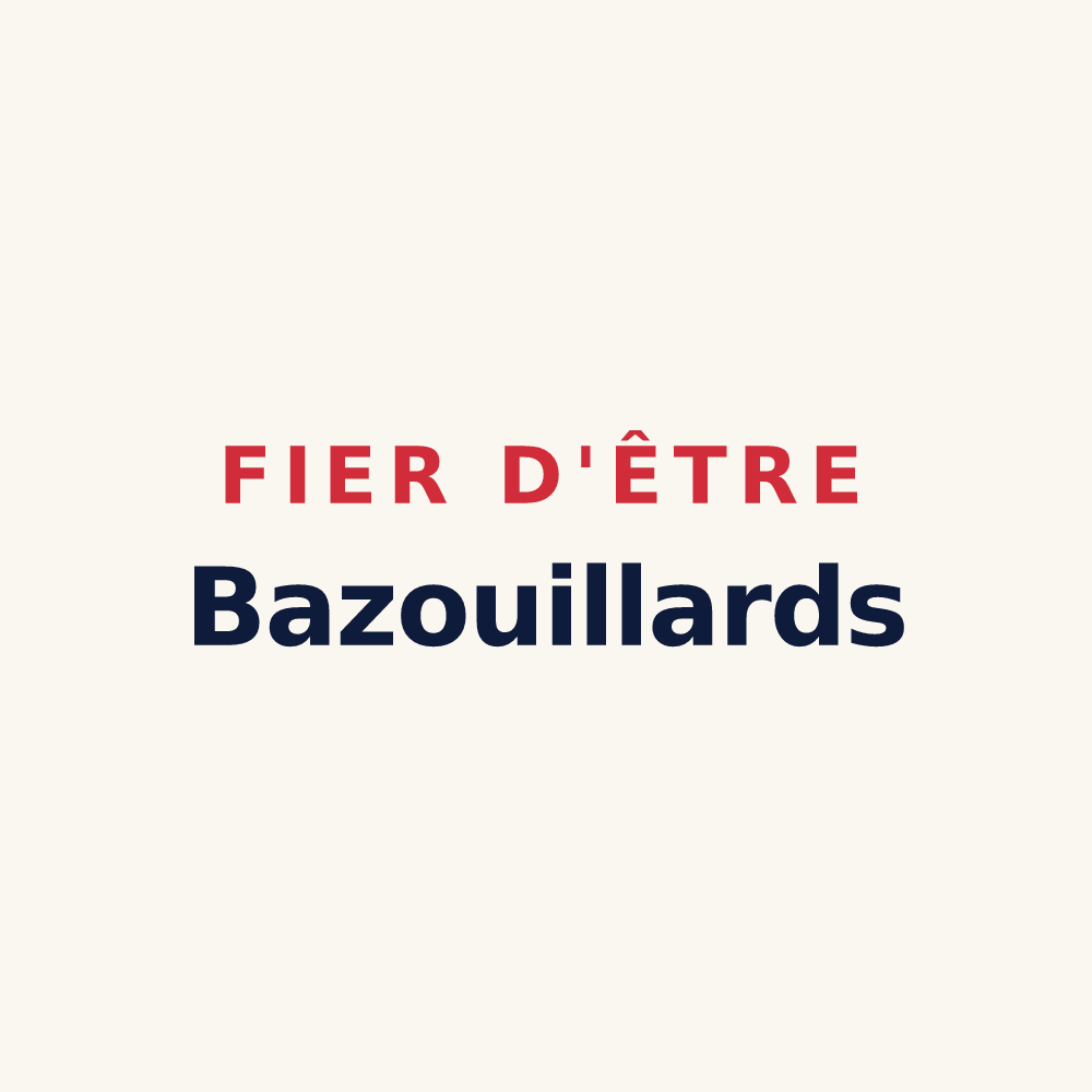 Tasse « Fier d'être Bazouillards » — design pour Bazoilles-sur-Meuse