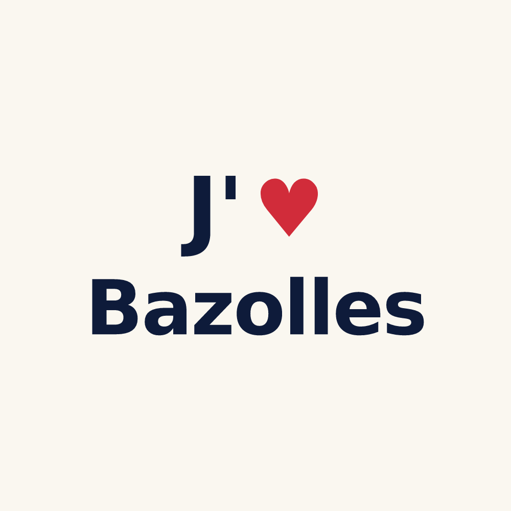 Tasse personnalisée Bazolles — design J'aime Bazolles