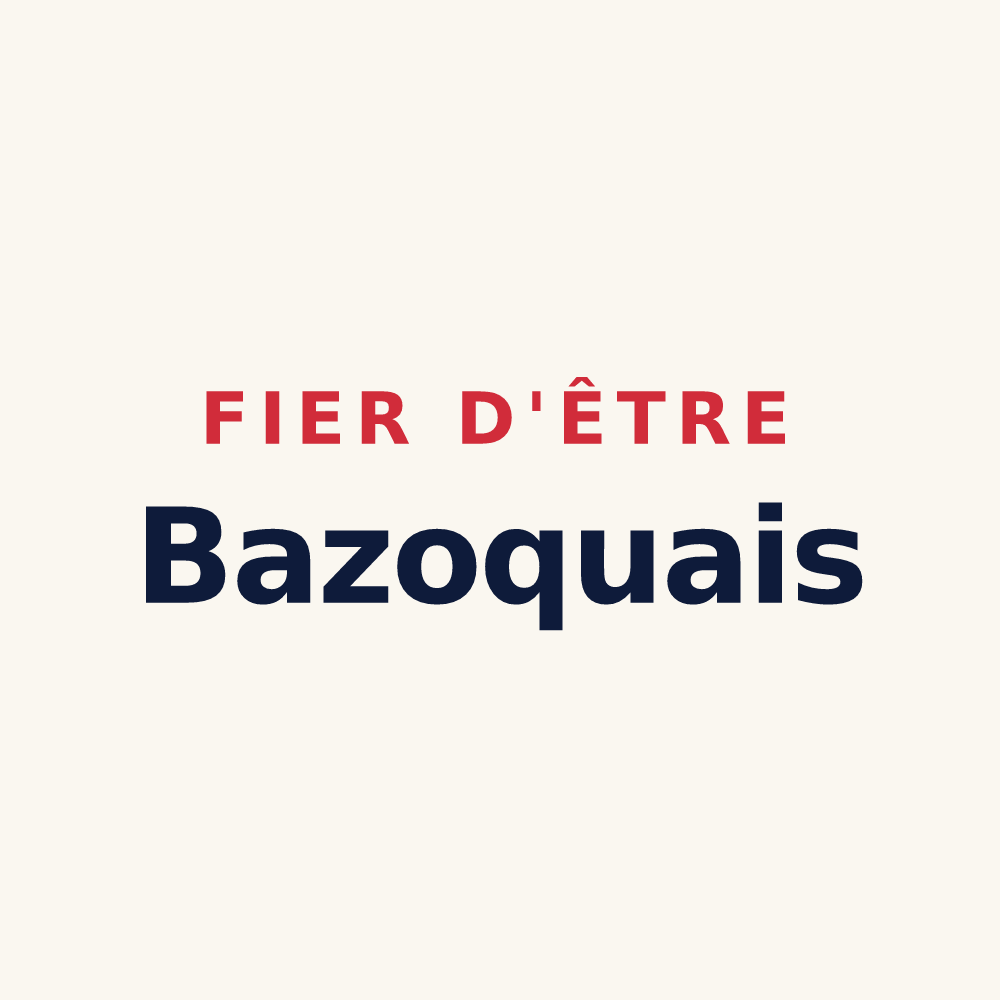 Tasse « Fier d'être Bazoquais » — design pour Bazoques