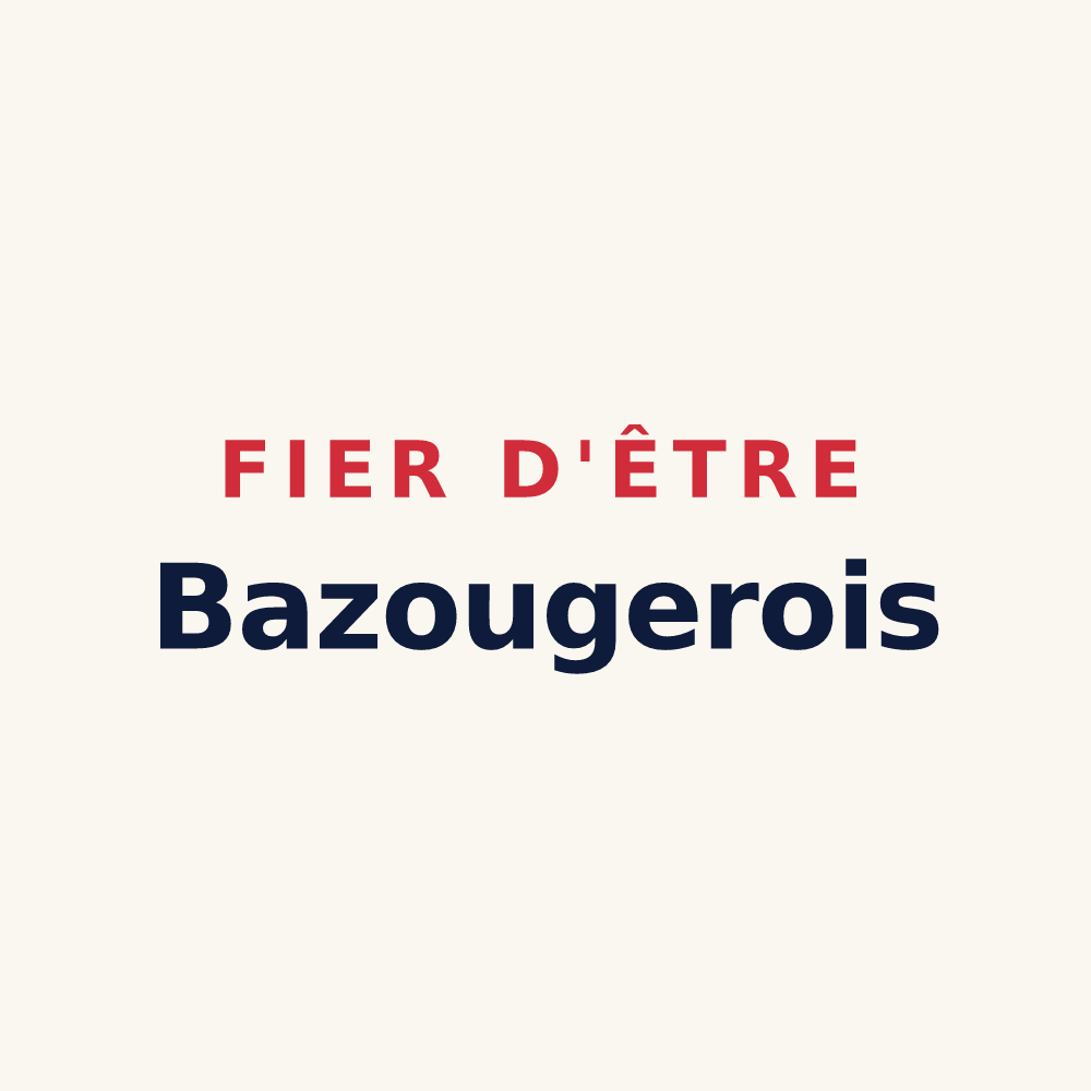 Tasse « Fier d'être Bazougerois » — design pour Bazougers