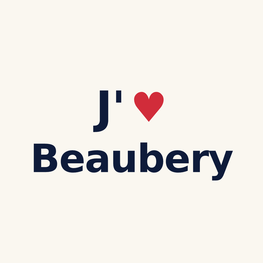 Tasse personnalisée Beaubery — design J'aime Beaubery