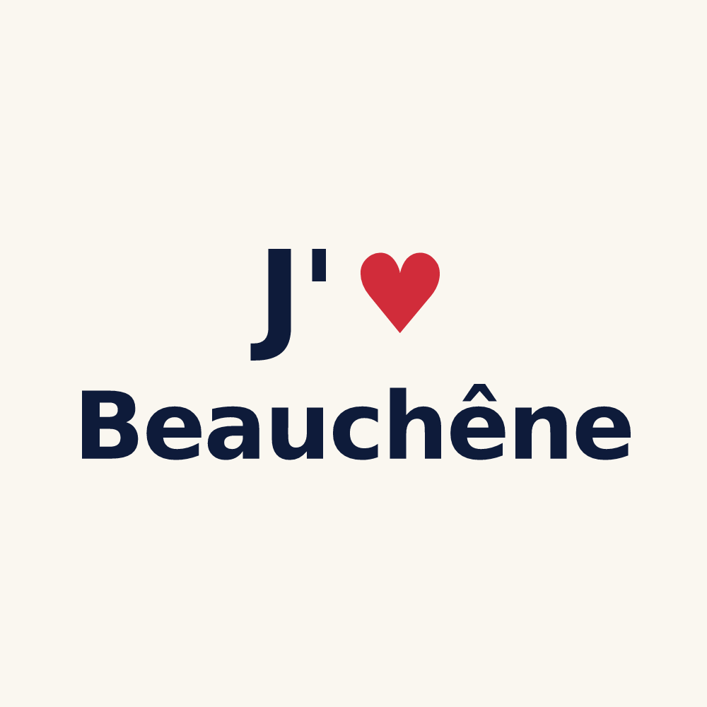 Tasse personnalisée Beauchêne — design J'aime Beauchêne