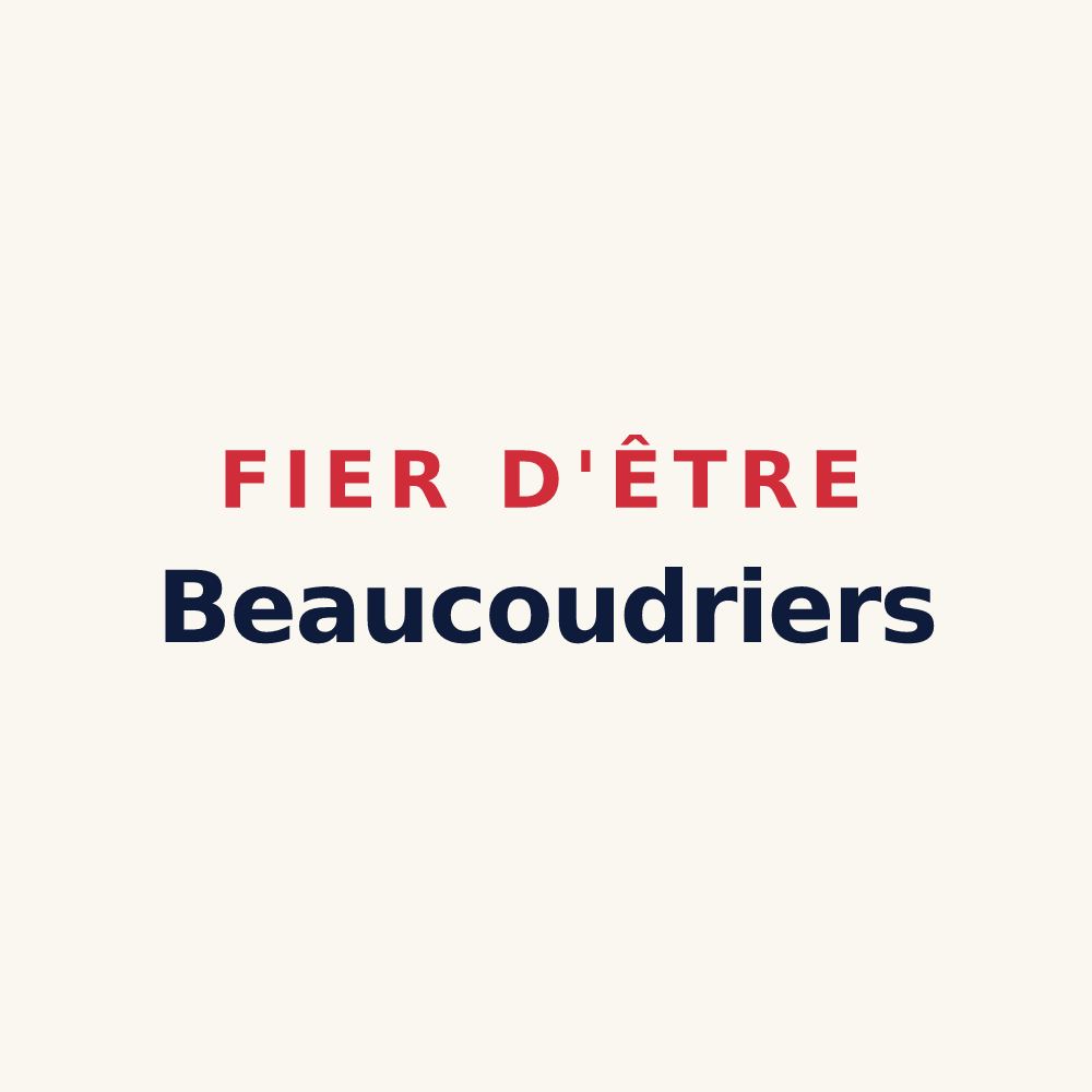 Tasse « Fier d'être Beaucoudriers » — design pour Beaucoudray