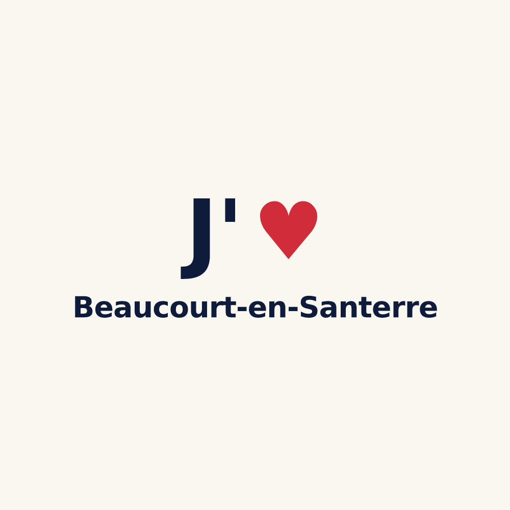 Tasse personnalisée Beaucourt-en-Santerre — design J'aime Beaucourt-en-Santerre