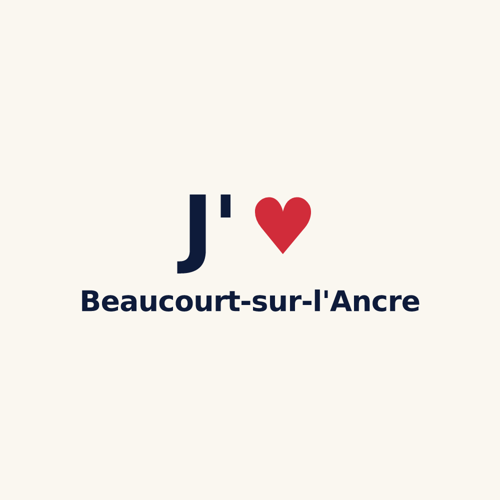 Tasse personnalisée Beaucourt-sur-l'Ancre — design J'aime Beaucourt-sur-l'Ancre