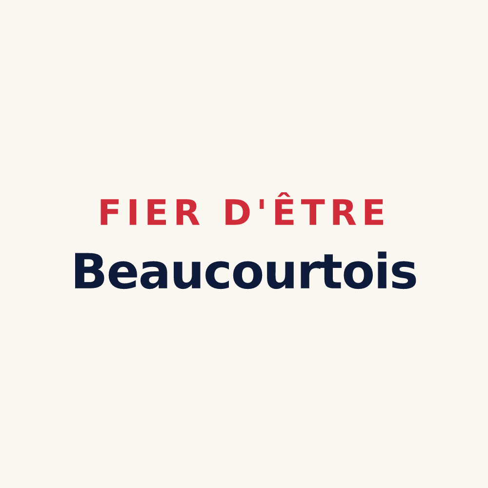 Tasse « Fier d'être Beaucourtois » — design pour Beaucourt