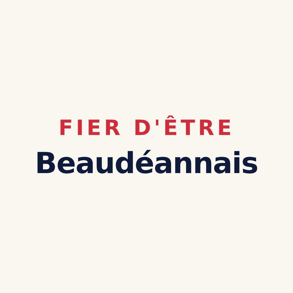 Tasse « Fier d'être Beaudéannais » — design pour Beaudéan