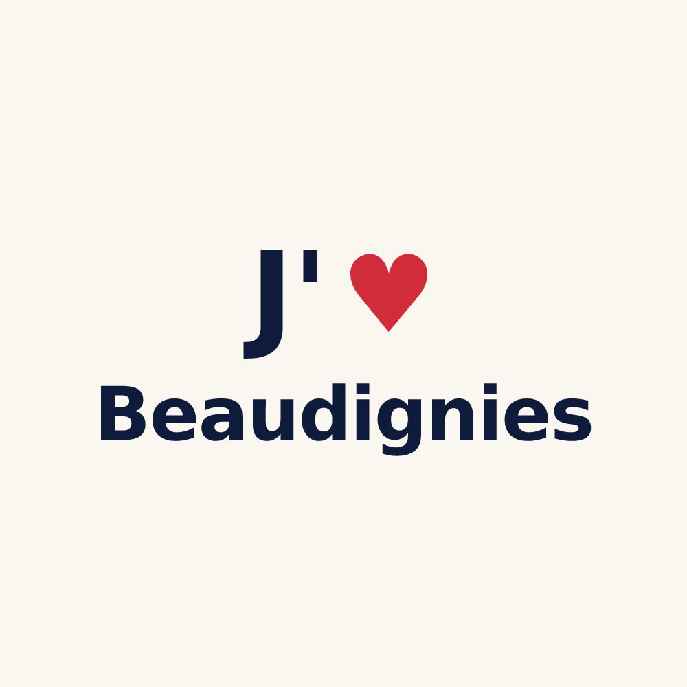 Tasse personnalisée Beaudignies — design J'aime Beaudignies