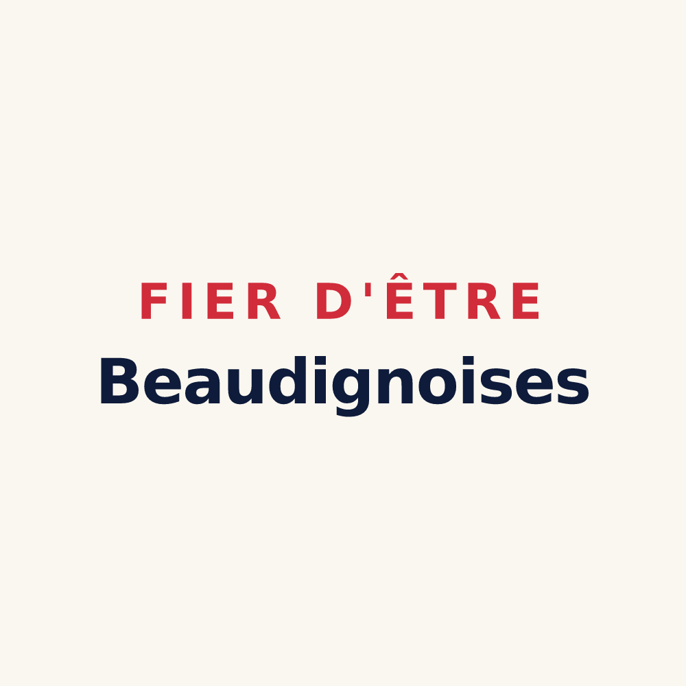 Tasse « Fier d'être Beaudignoises » — design pour Beaudignies