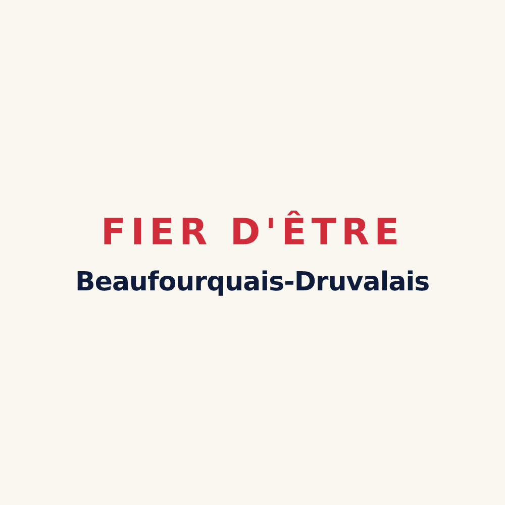 Tasse « Fier d'être Beaufourquais-Druvalais » — design pour Beaufour-Druval
