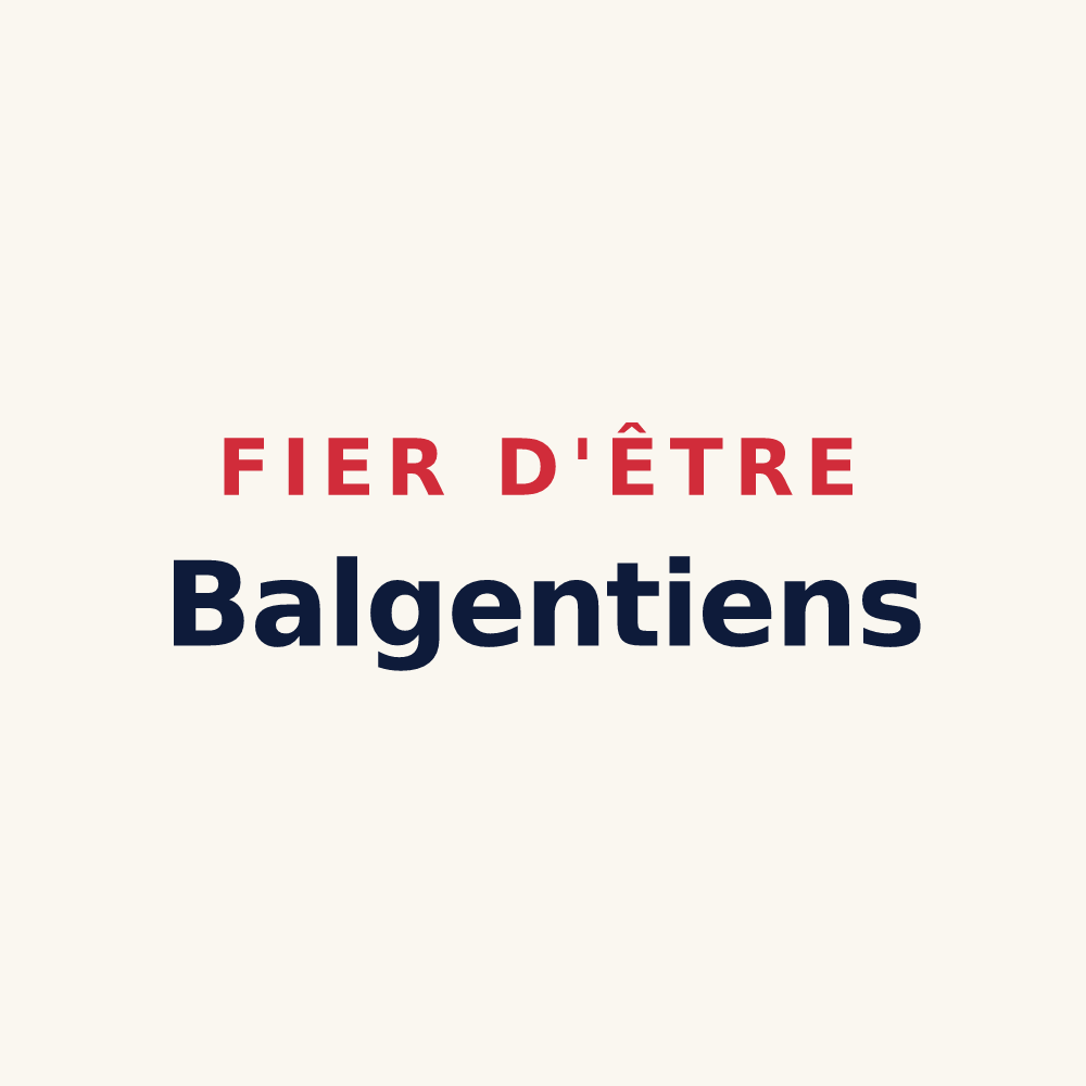 Tasse « Fier d'être Balgentiens » — design pour Beaugency