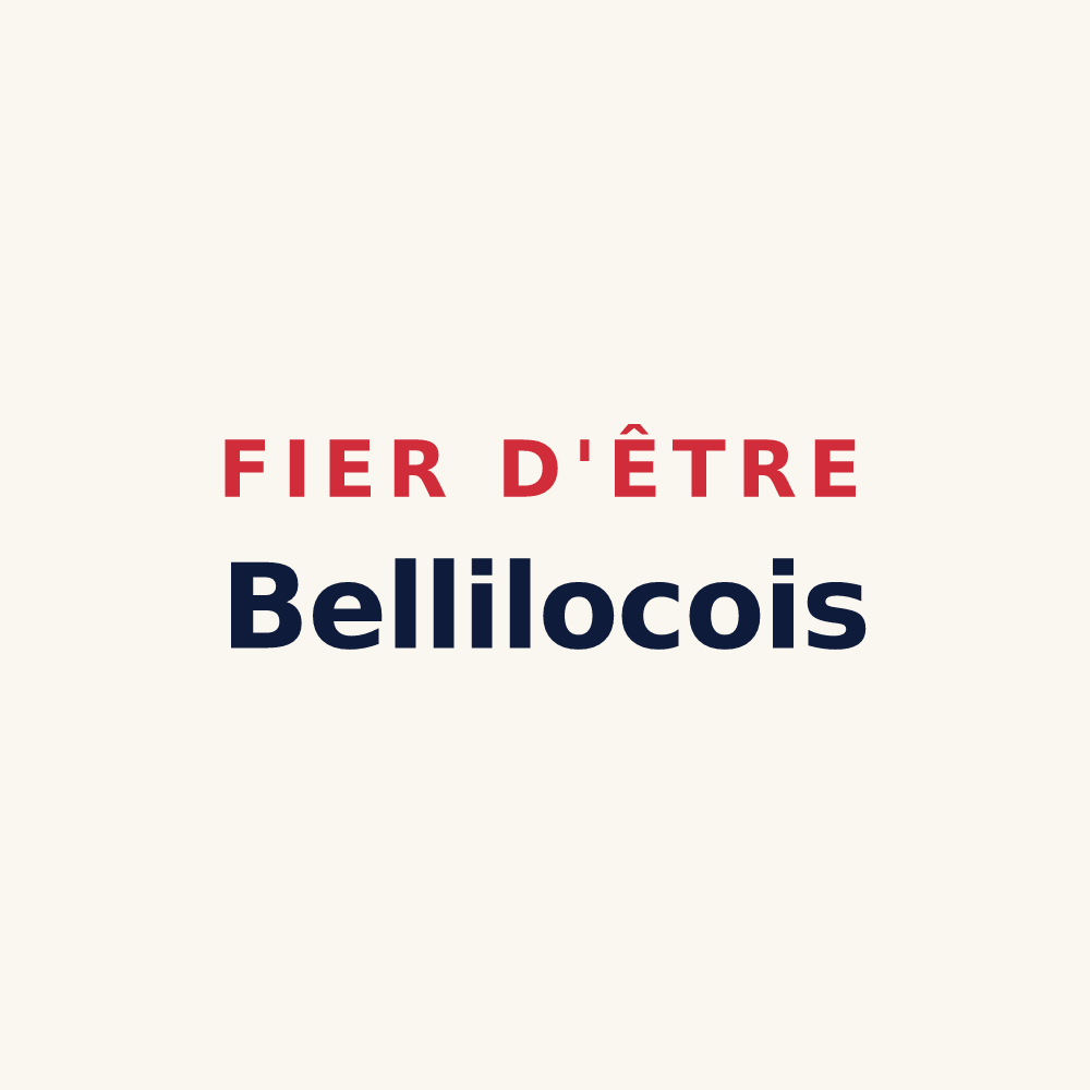 Tasse « Fier d'être Bellilocois » — design pour Beaulieu