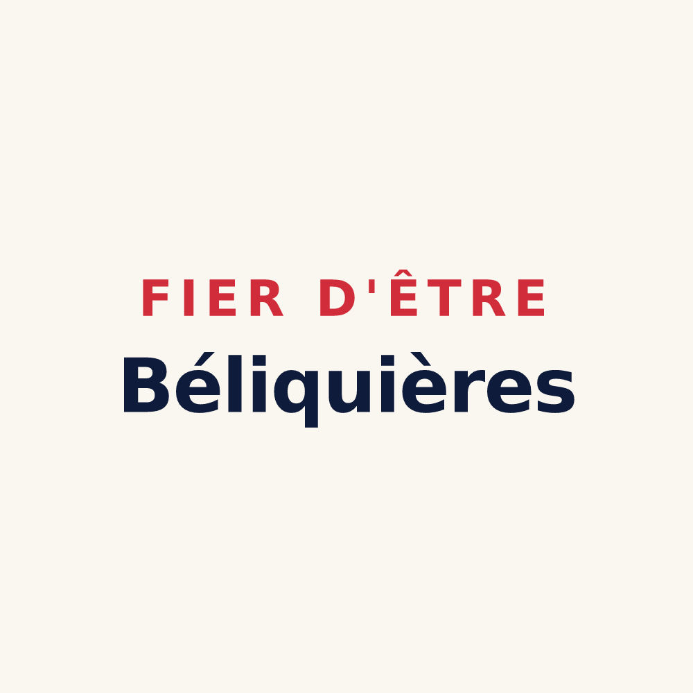 Tasse « Fier d'être Béliquières » — design pour Beaulieu
