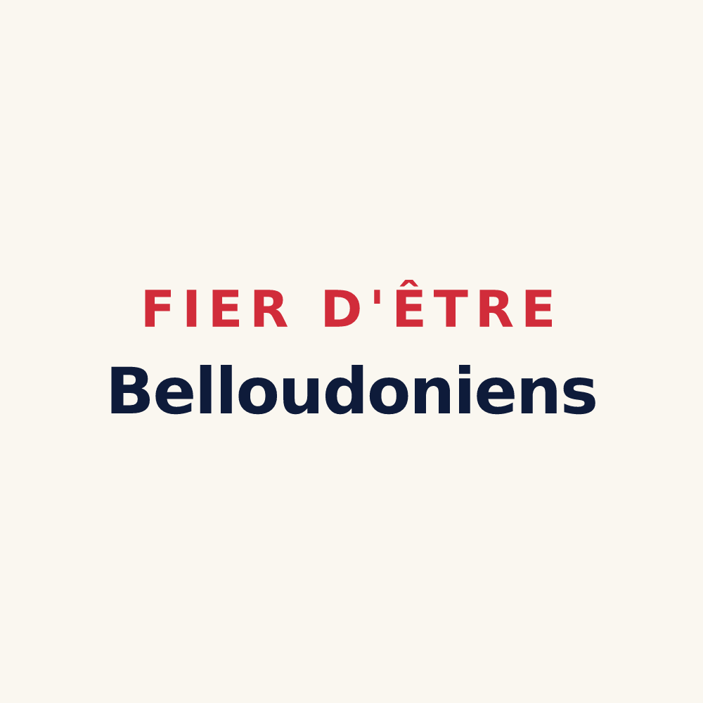 Tasse « Fier d'être Belloudoniens » — design pour Beaulieu-sur-Oudon