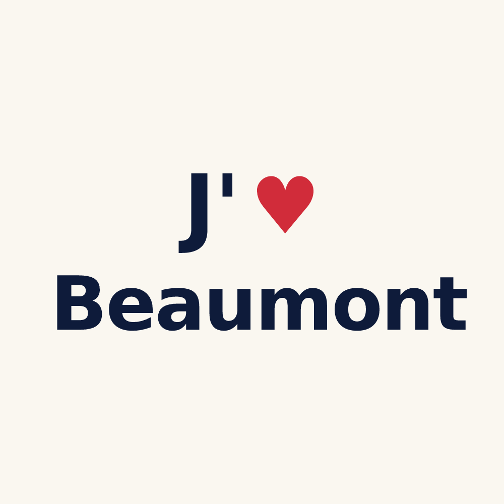 Tasse personnalisée Beaumont — design J'aime Beaumont