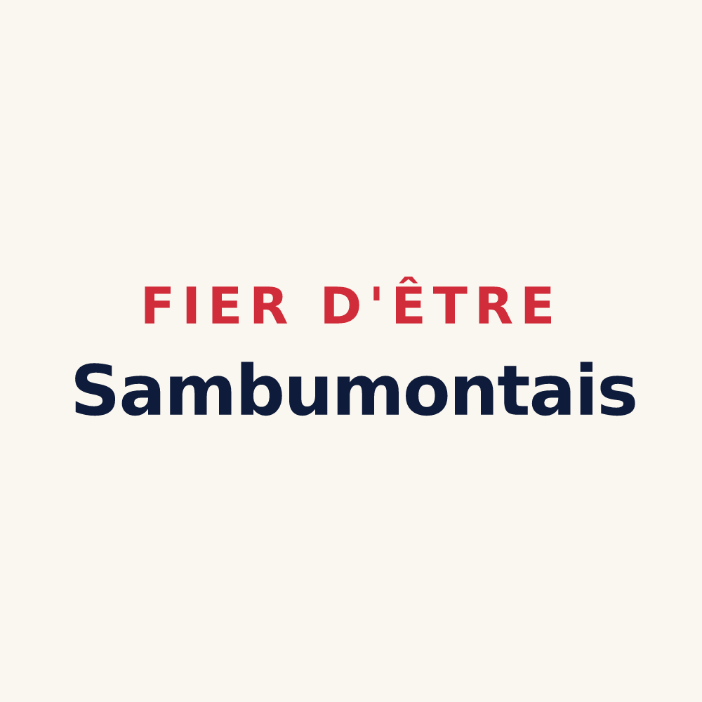 Tasse « Fier d'être Sambumontais » — design pour Beaumont